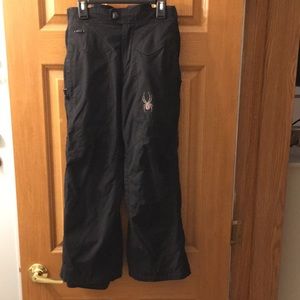 Youth Size 10 Spyder Ski Pants (full zip-off)